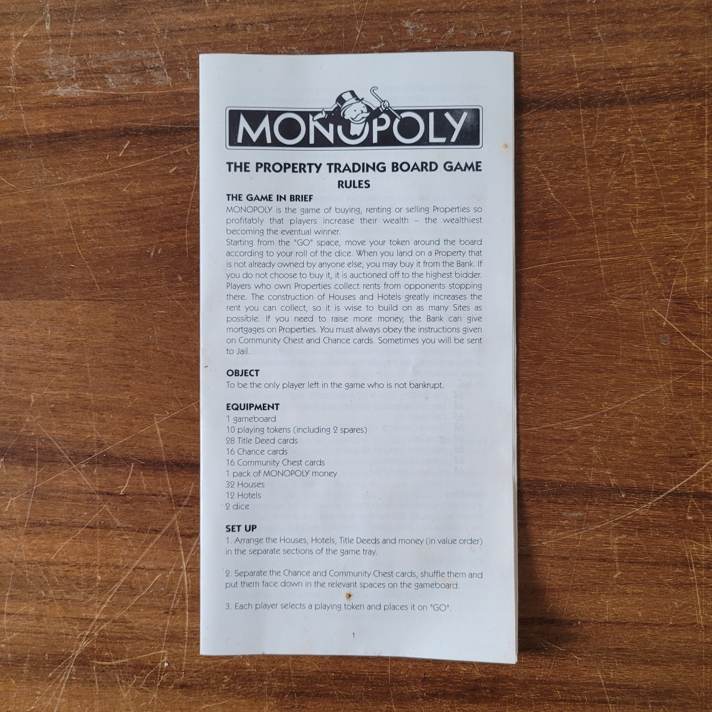 1996 Waddingtons Monopoly property trading board game (complete)