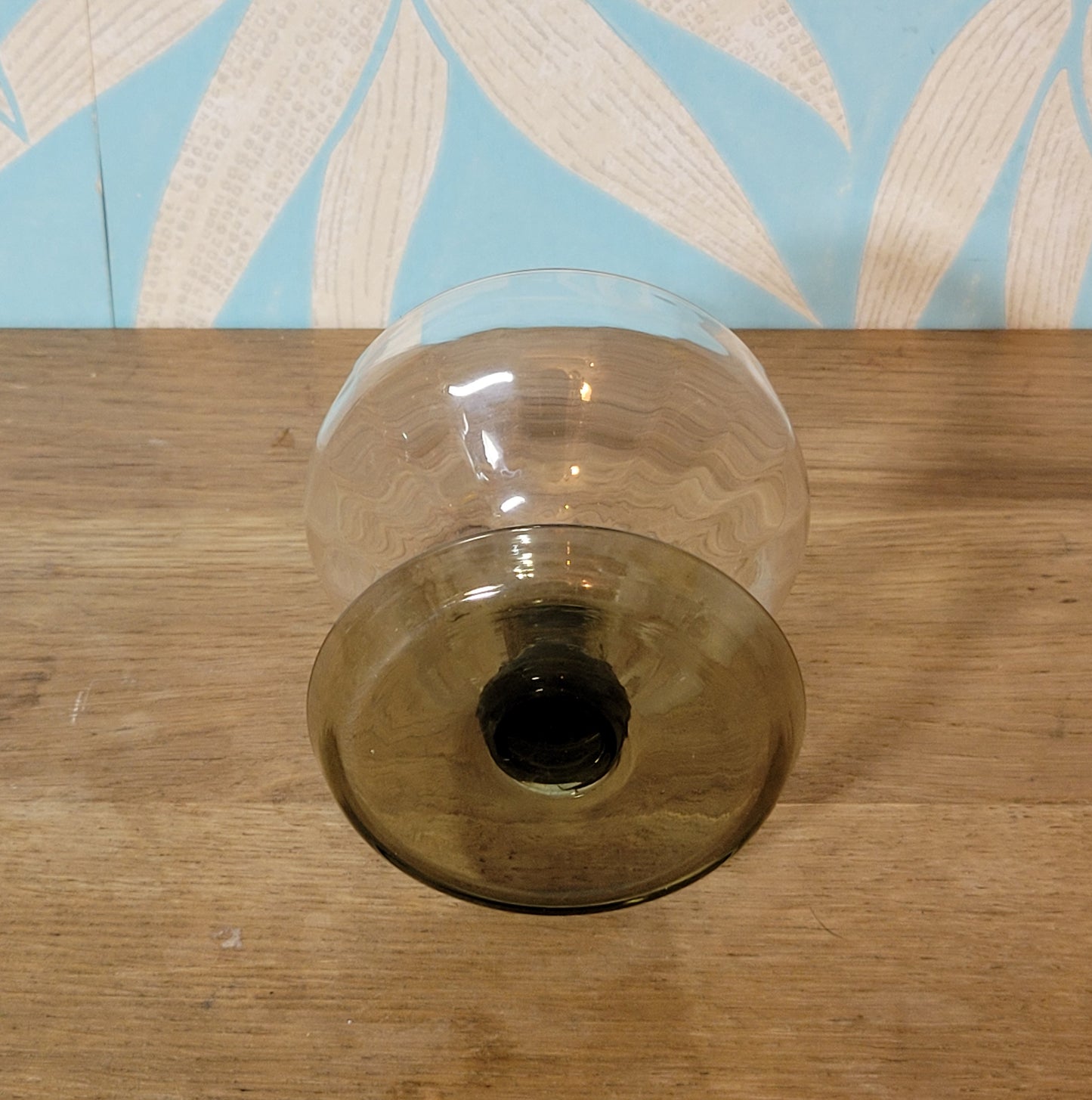 Set of four 1970s Portuguese coloured stem dessert / cocktail glasses
