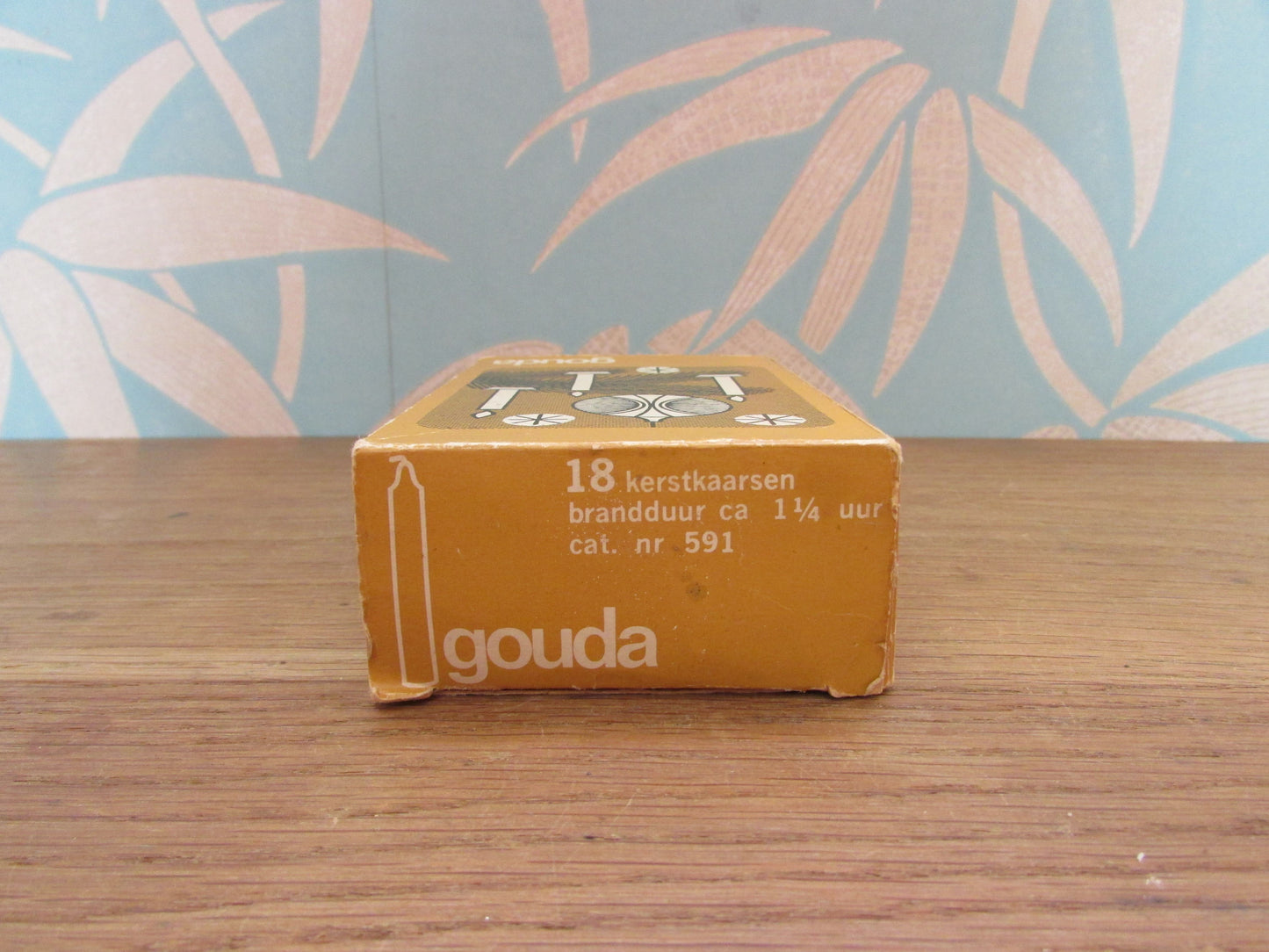 Box of 1960s/70s part-used Kristal Gouda Holland Christmas tree candles (16 in box)