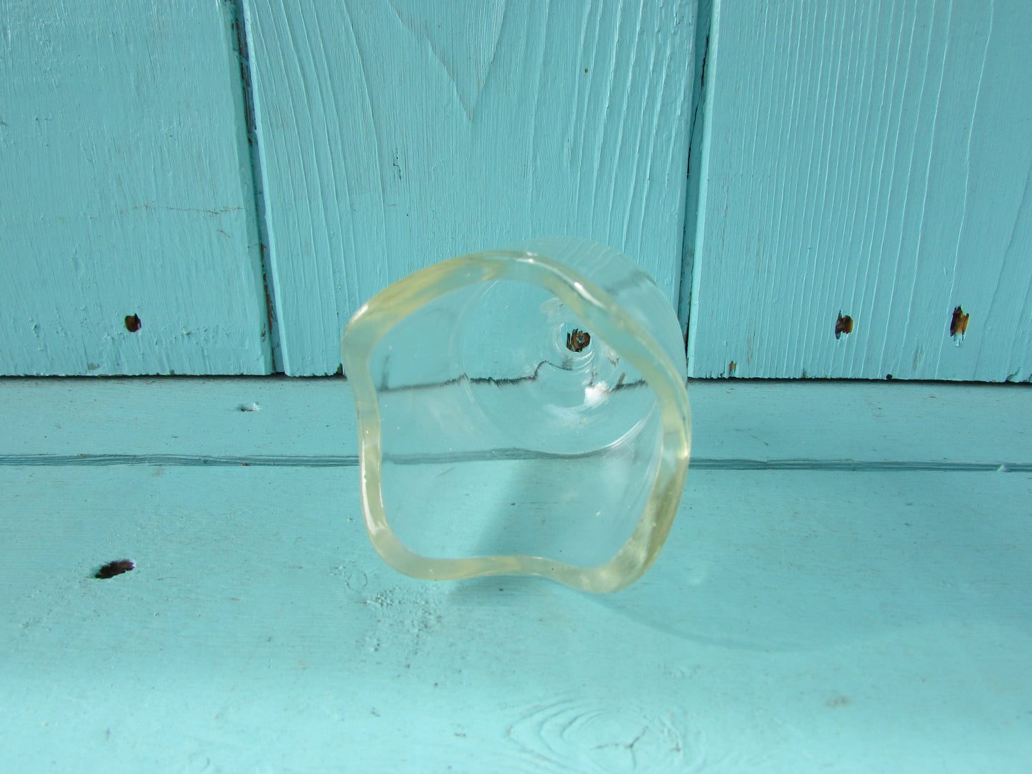 circa. 1950s Pyrex glass pie funnel