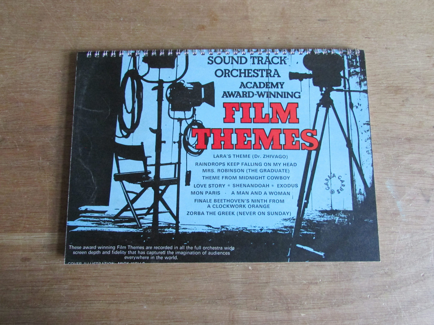 Home-made A4 wire-bound sketchbook using 100% recycled 140gsm Cartridge Paper, Film Themes