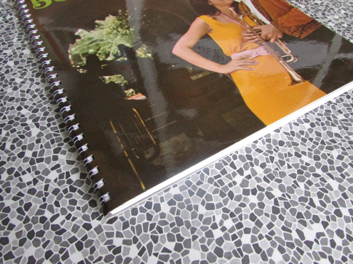 Home-made A4 wire bound sketchbook using 130gsm Cartridge Paper, Herb Alpert