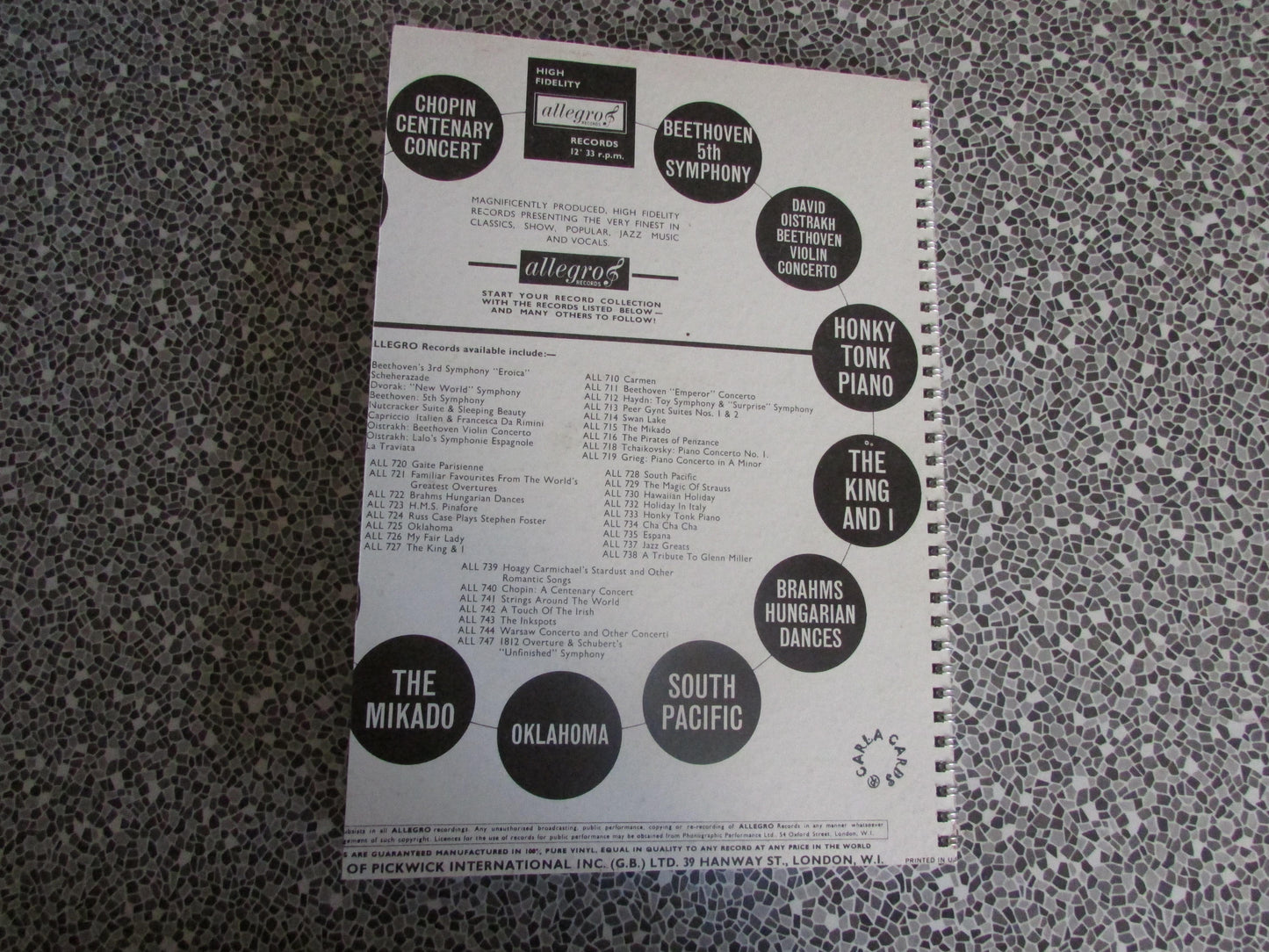 Home-made A4 wire bound sketchbook using 170gsm Acid Free Cartridge Paper, Cha Cha Cha