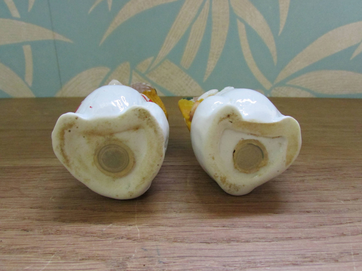 Vintage ceramic hand-painted mice salt & pepper set