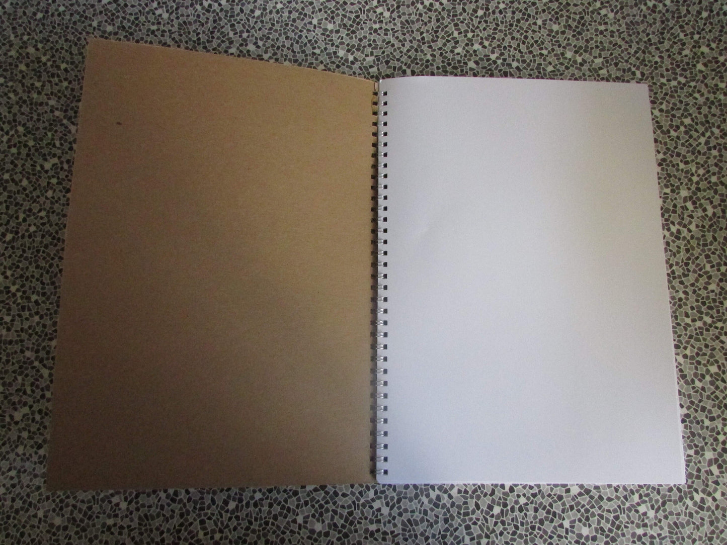 Home-made A4 wire bound sketchbook using 170gsm Acid Free Cartridge Paper, Irma la Douce