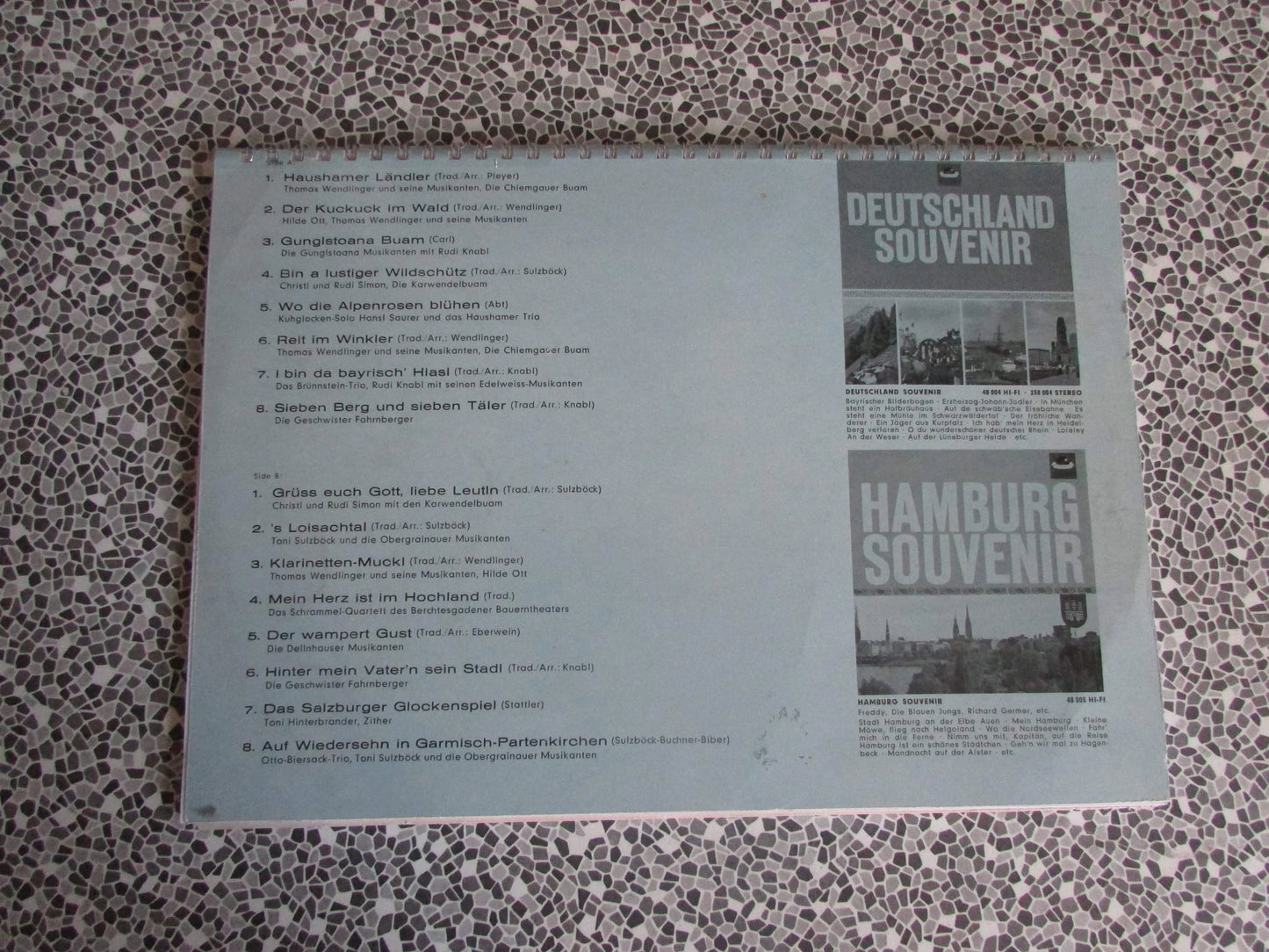 Home-made A4 wire bound sketchbook using 170gsm Acid Free Cartridge Paper, Holiday in The Alps