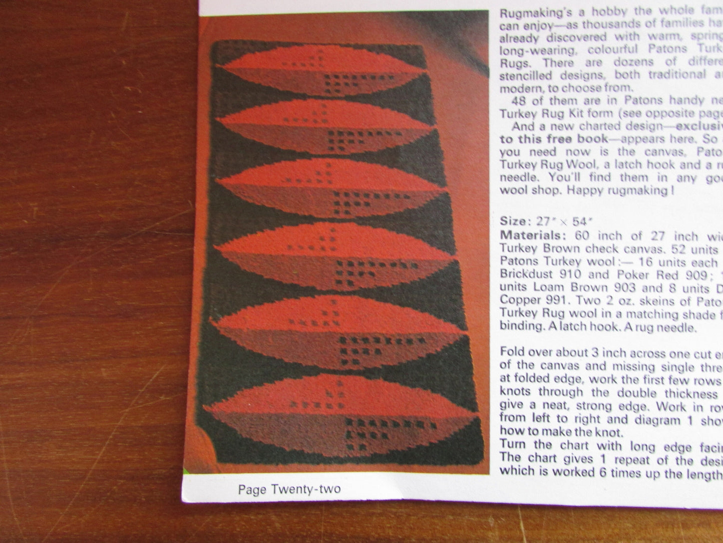 Vintage Patons Living Knitting pattern booklet