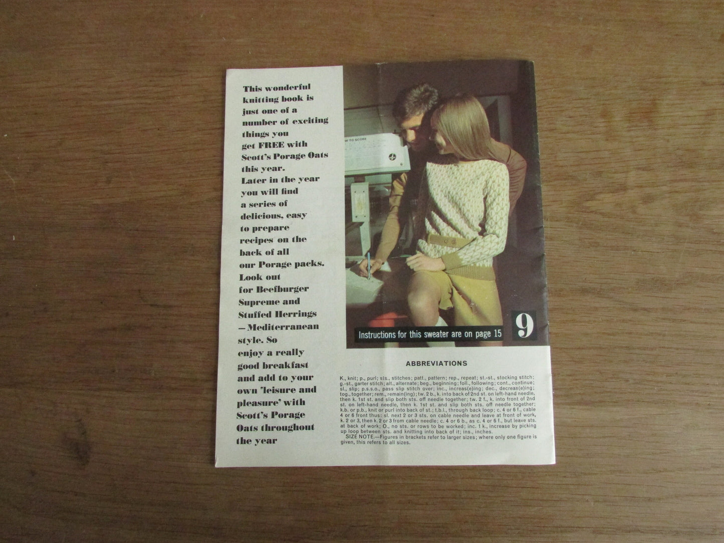 1960s/70s Woman's Own Knitting for Leisure & Pleasure pattern booklet