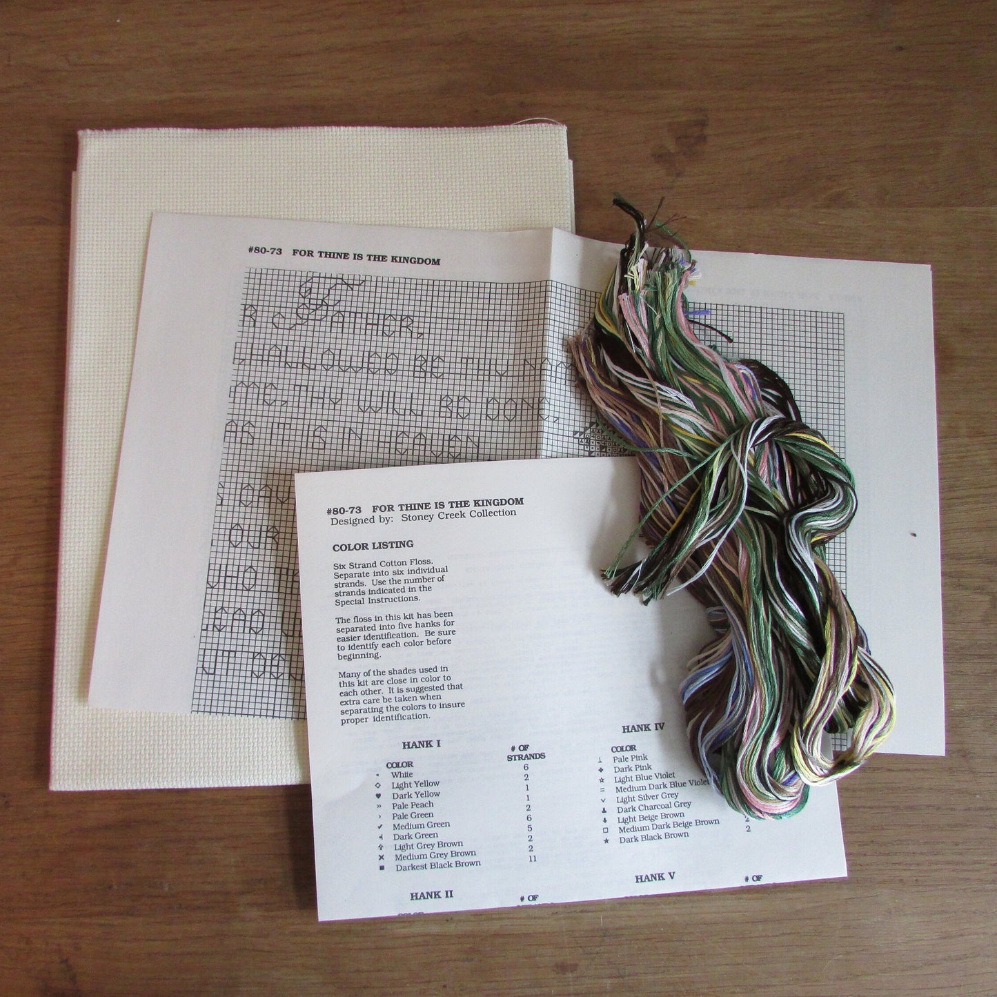 1991 Janlynn #80-73 "For Thine is The Kingdom" counted cross stitch kit