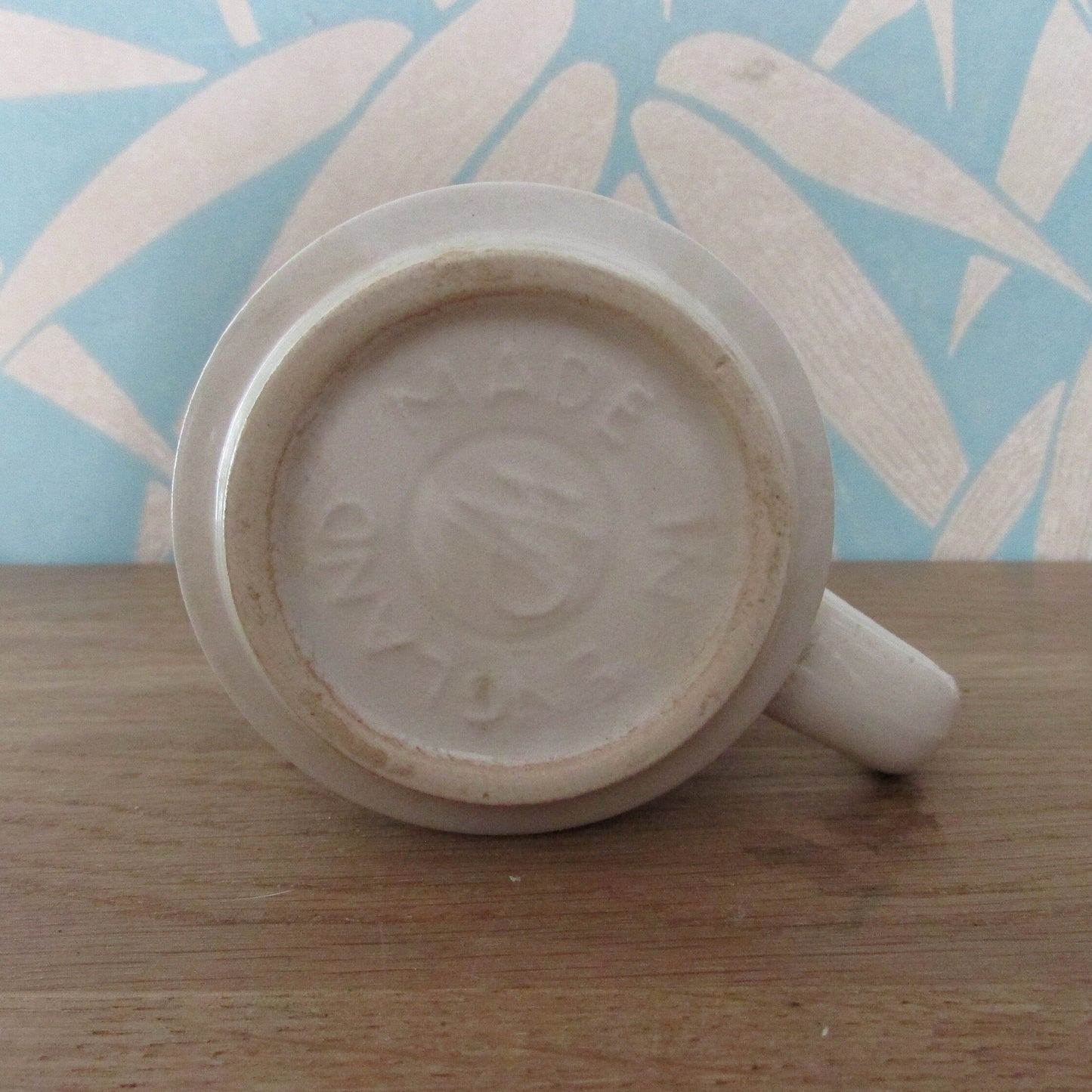 Pair of 1977 Winchcombe Pottery Queen Elizabeth commemorative Silver Jubilee mugs