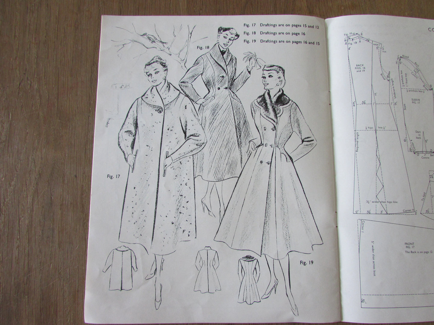 Mid-century The Haslam System of Dresscutting Illustrated Book of Draftings No.03: Specially Designed for Fuller Figures