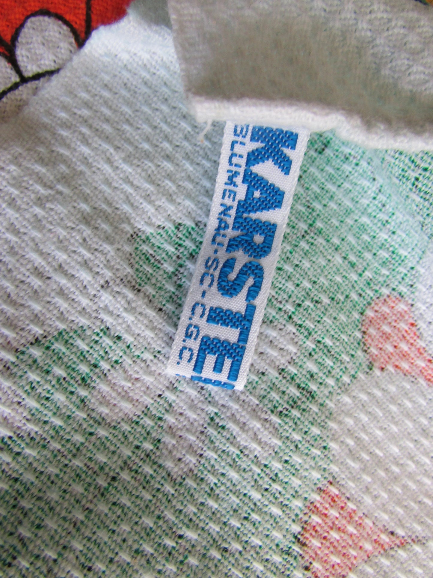 Vintage KARSTEN ladybird & flower print all cotton tea towel