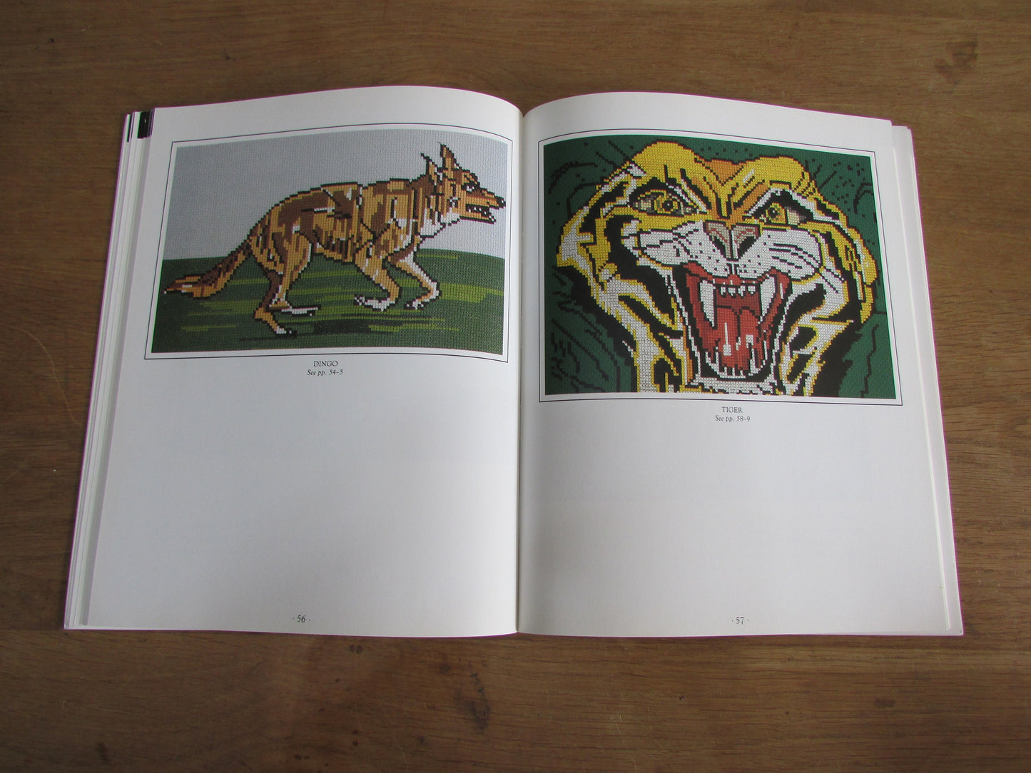 Wild Animals in Cross Stitch, by Julie Hasler (Softback, 1994)