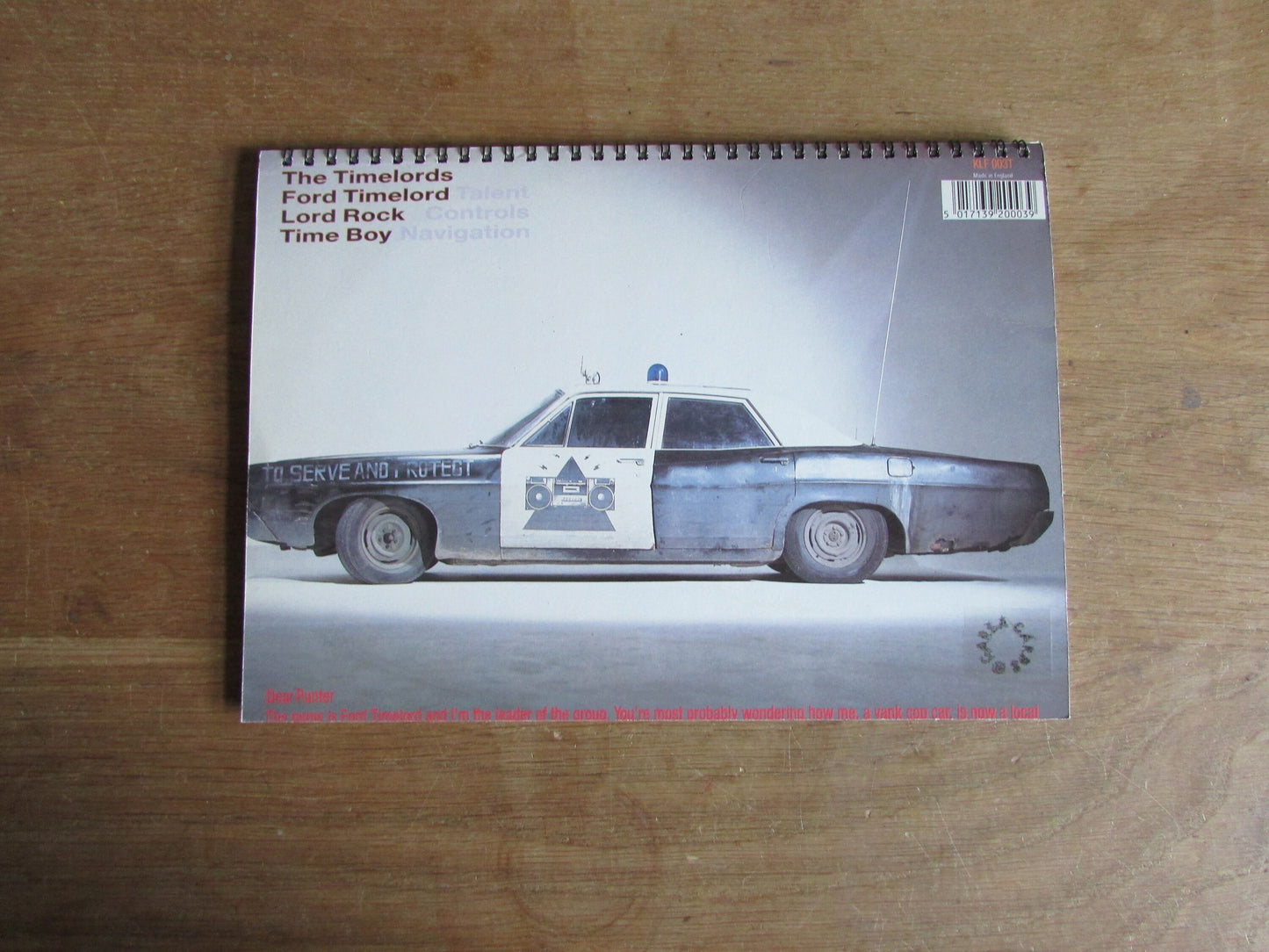 Home-made A4 wire-bound sketchbook using 100% recycled 140gsm Cartridge Paper, The Timelords