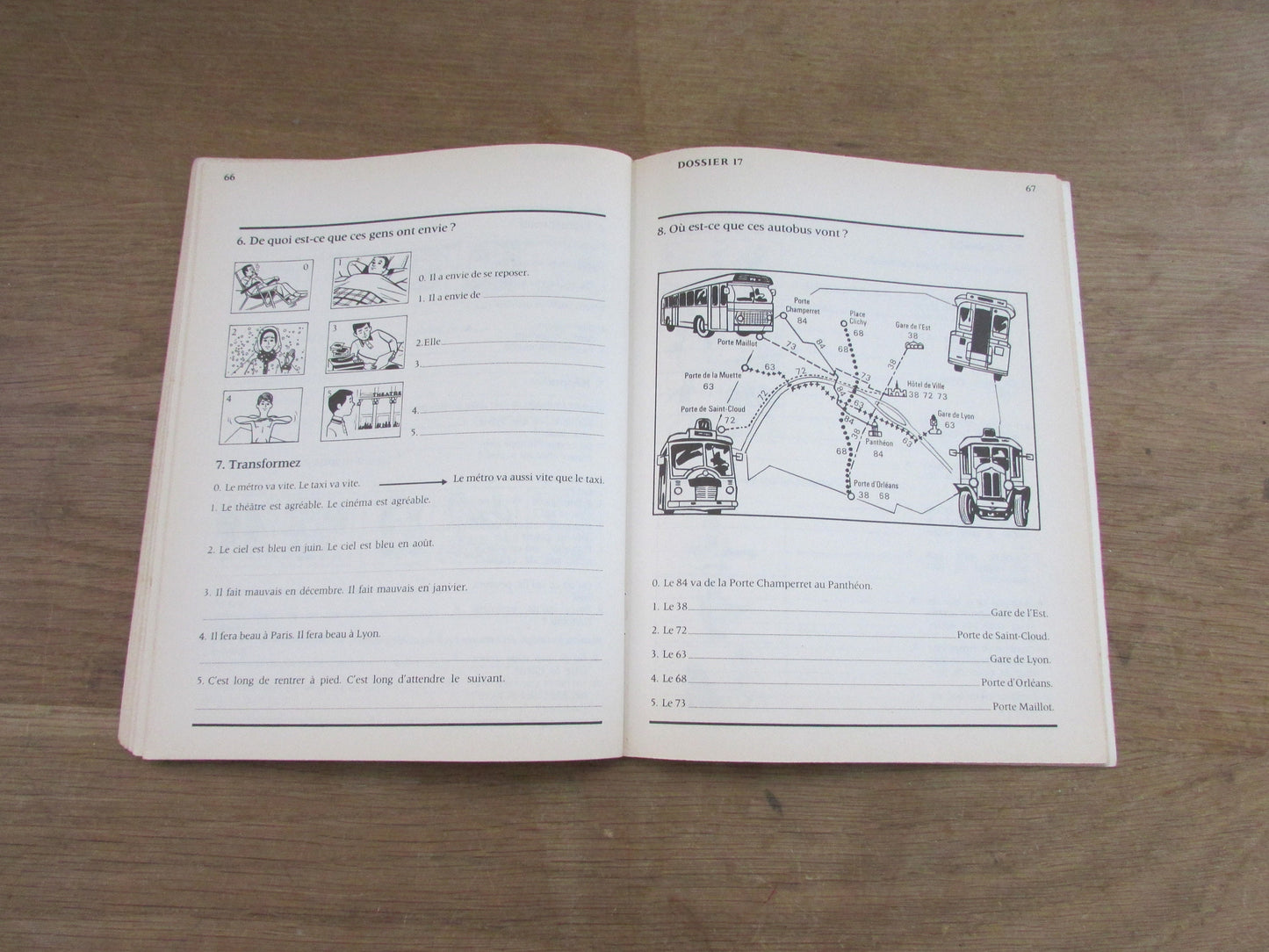 La France en Direct Cahier d'Exercises 1, by Janine, & Guy Capelle (Softback, 1969)