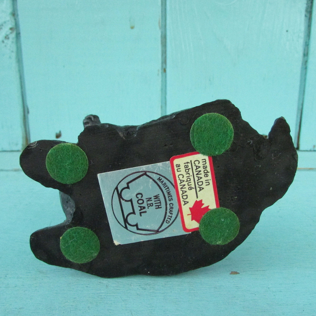 Vintage Maritimes crafted with N.B Coal deer figurine, made in Canada