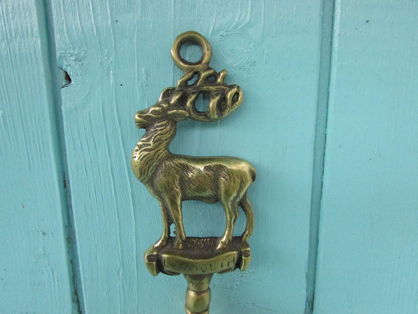 Vintage brass stag crumb tray/table tidy
