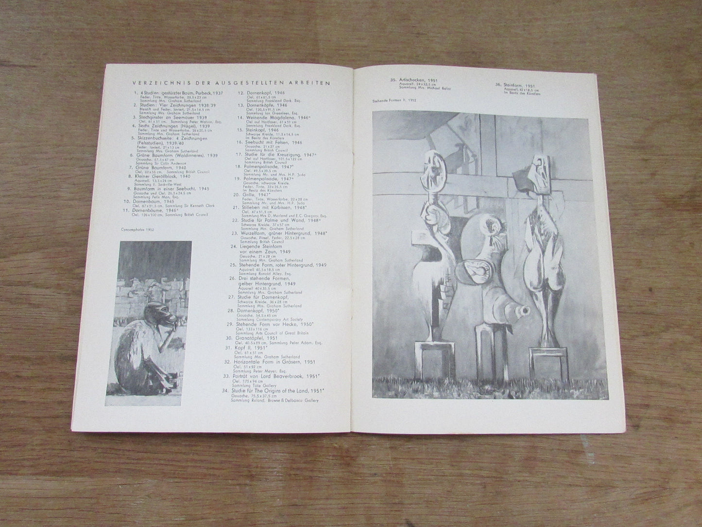 Gemalde und Zeichnungen (Painting & Drawing) at Haus Am Waldsee, by Graham Sutherland, Berlin Festival 18 Sept-17 Oct 1954 (Softback)