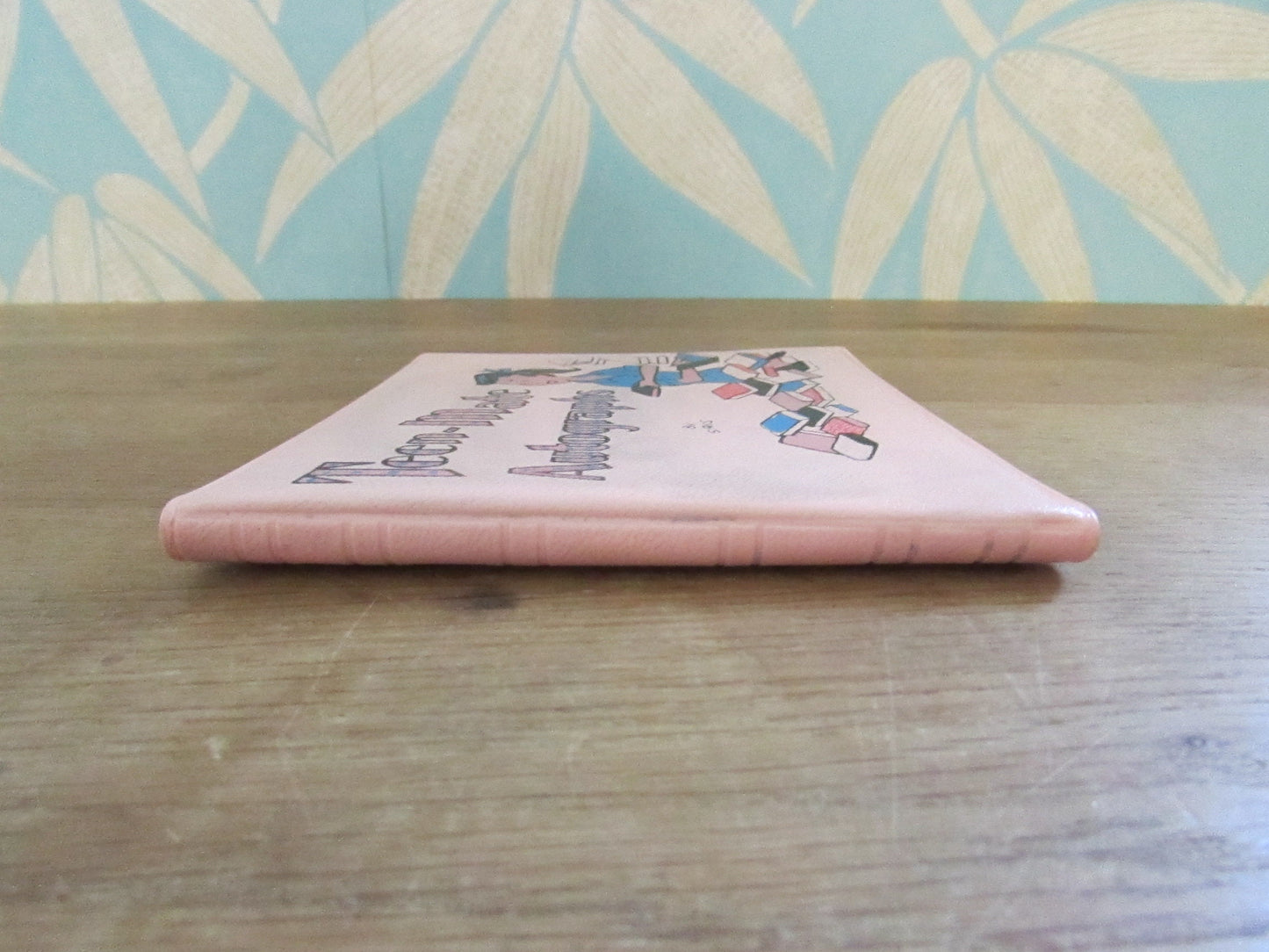 1950s pink vinyl Teen-Mate by Siris autograph book, case only