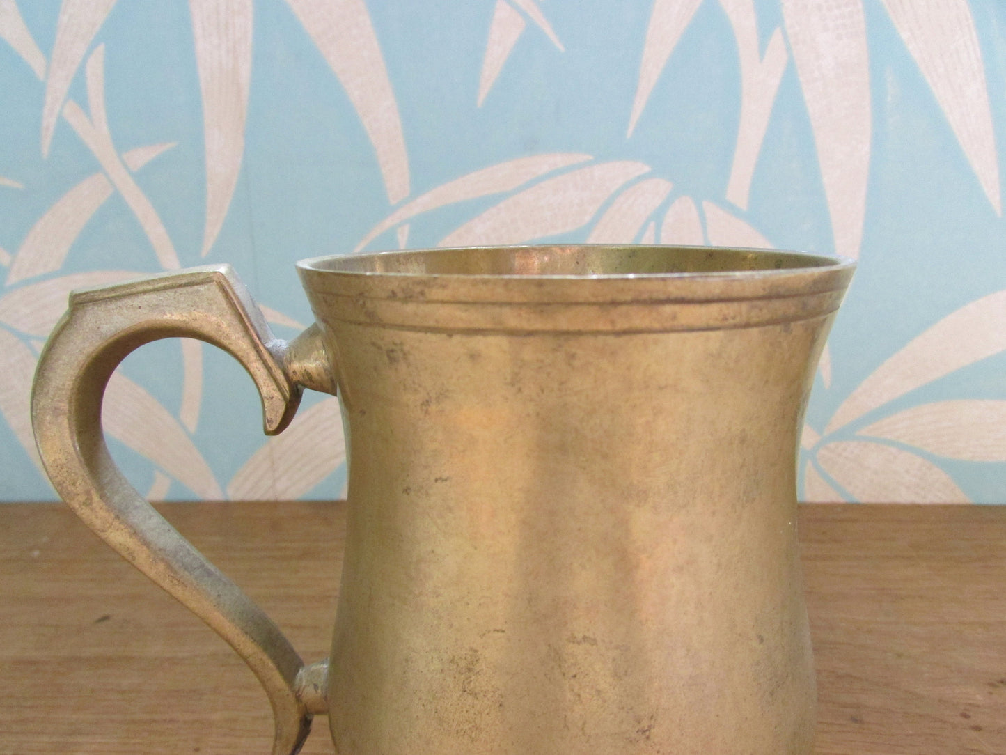 Vintage brass coffee mug/small beer tankard