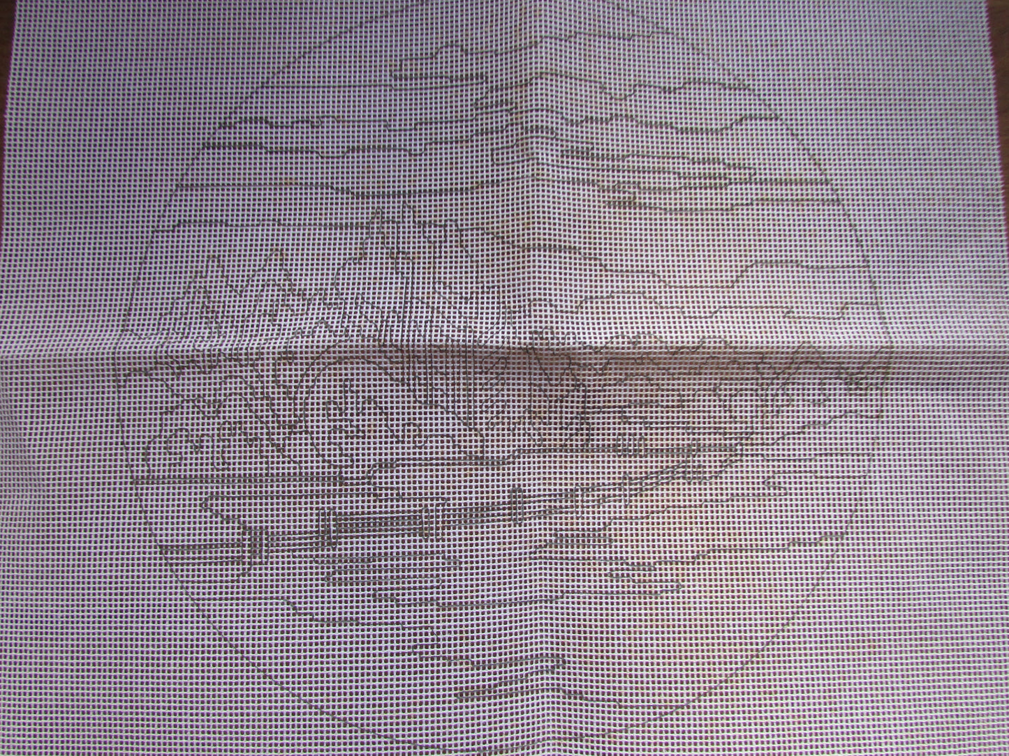 1988 Collections Creative Painting by Stitches CS9080 needle art kit, Australian Outback originals "Morning Frost" (canvas only)