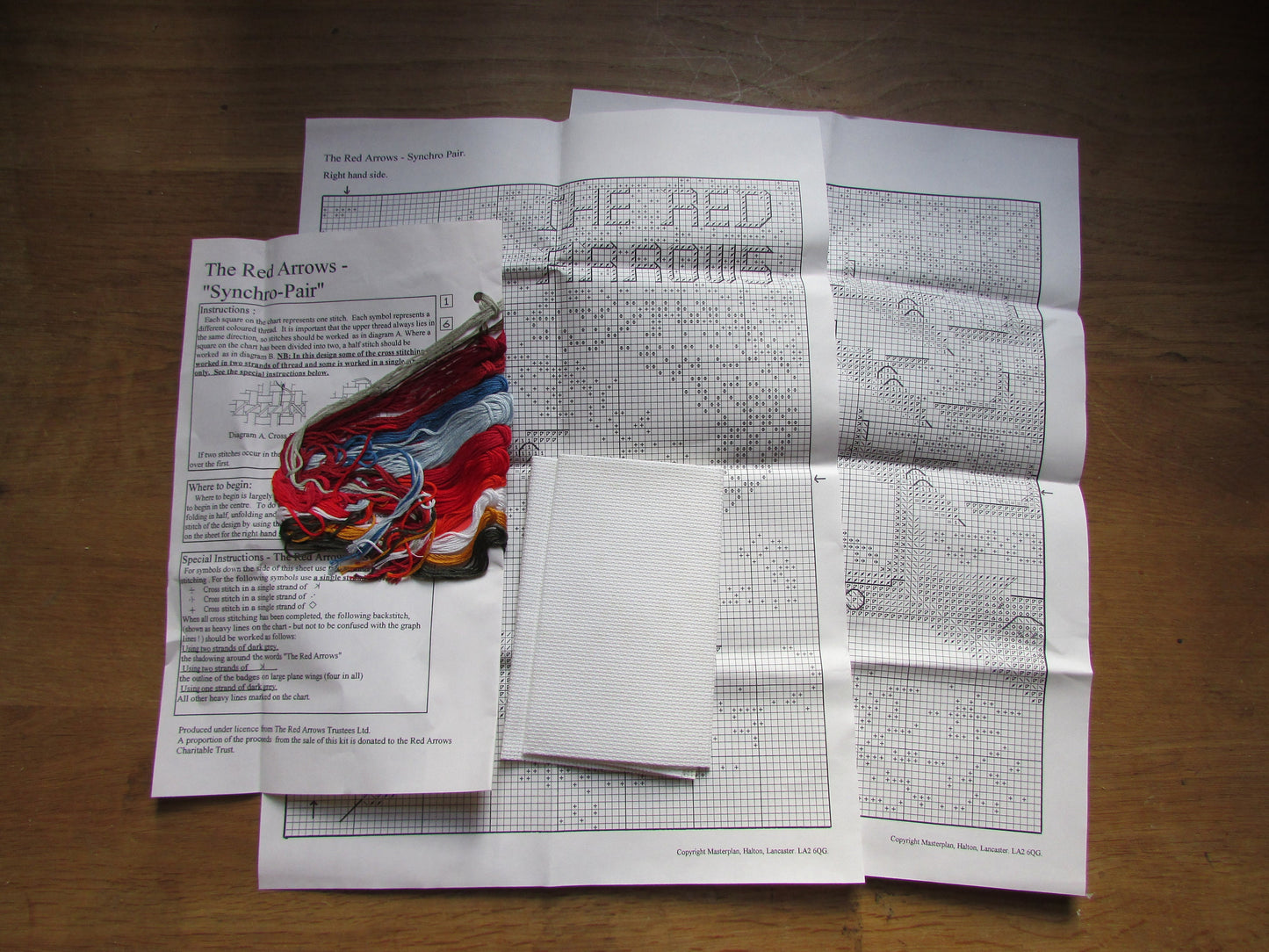 Vintage Masterplan counted cross stitch kit The Red Arrows "Synchro Pair"