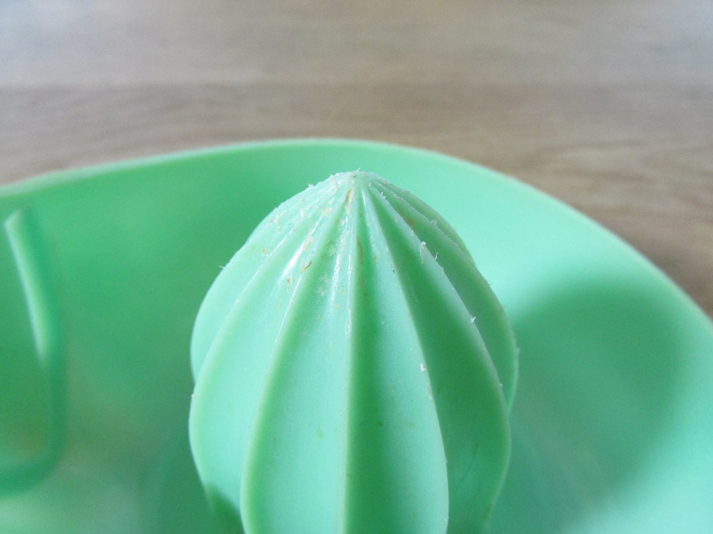 Vintage green plastic citrus juicer