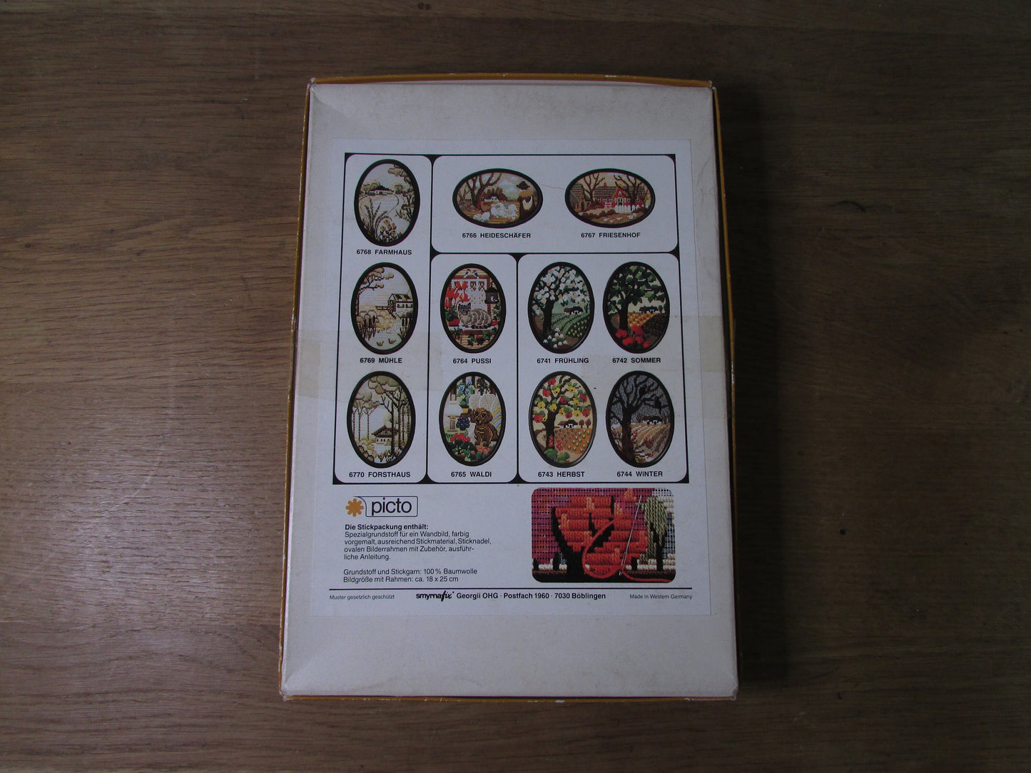 Vintage picto smyrnafix 6741 Fruhling (Spring) embroidery kit