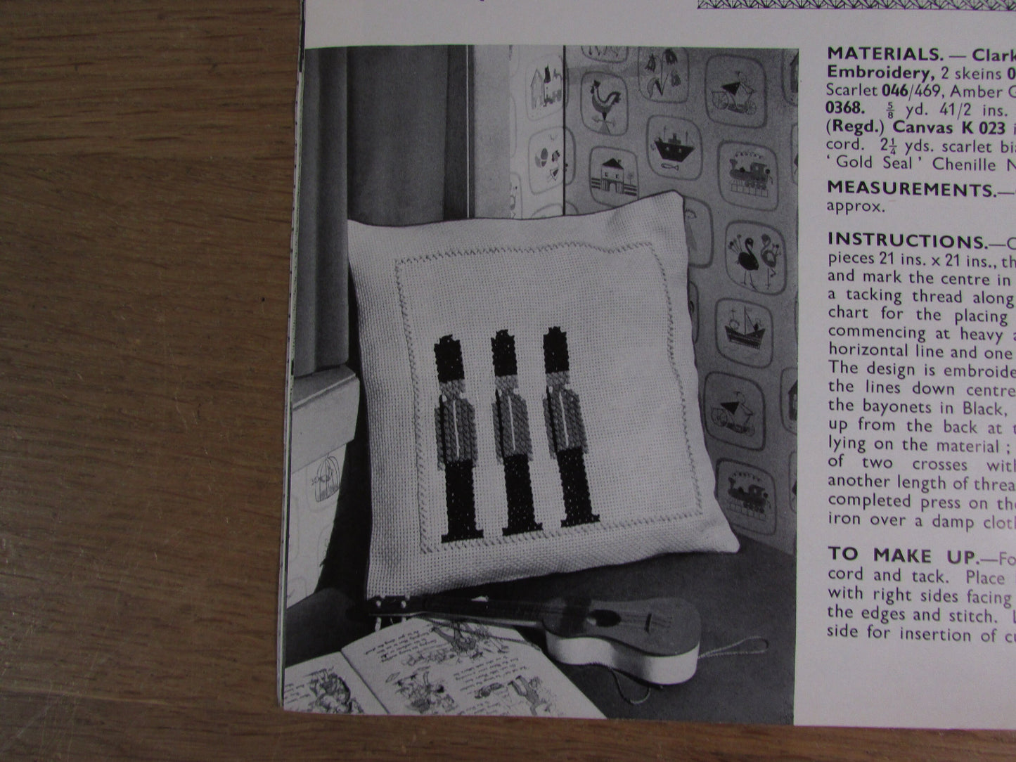 circa. 1950s The Binca Book No.42, a needlecraft publication by Penelope