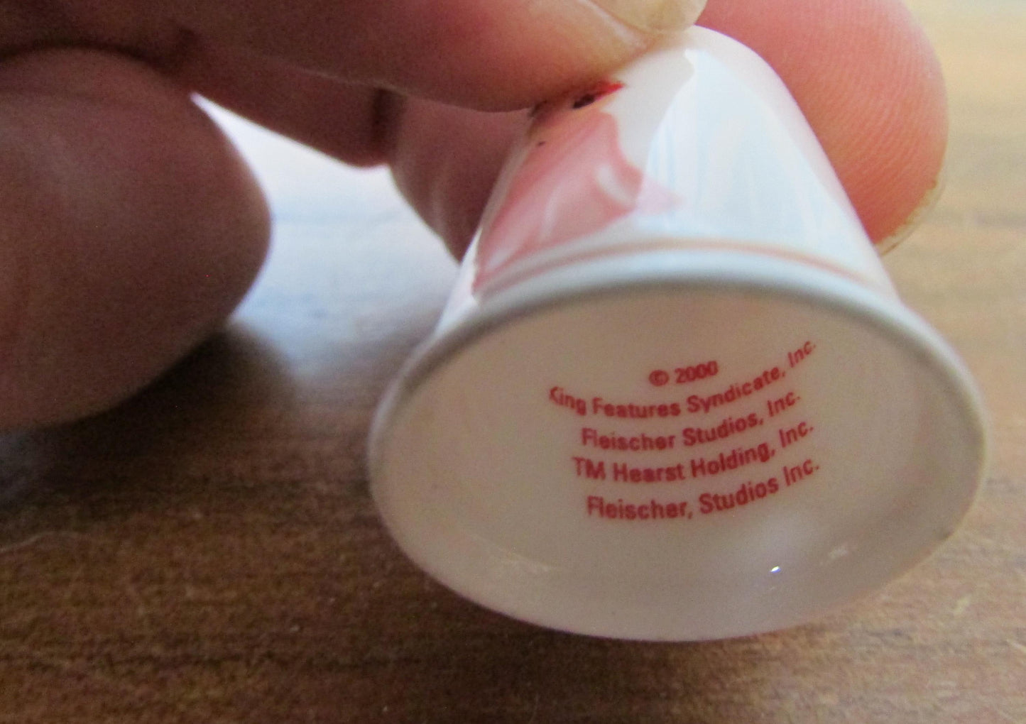 Collectable 2000 Whimbles by Wade Betty Boop porcelain thimble