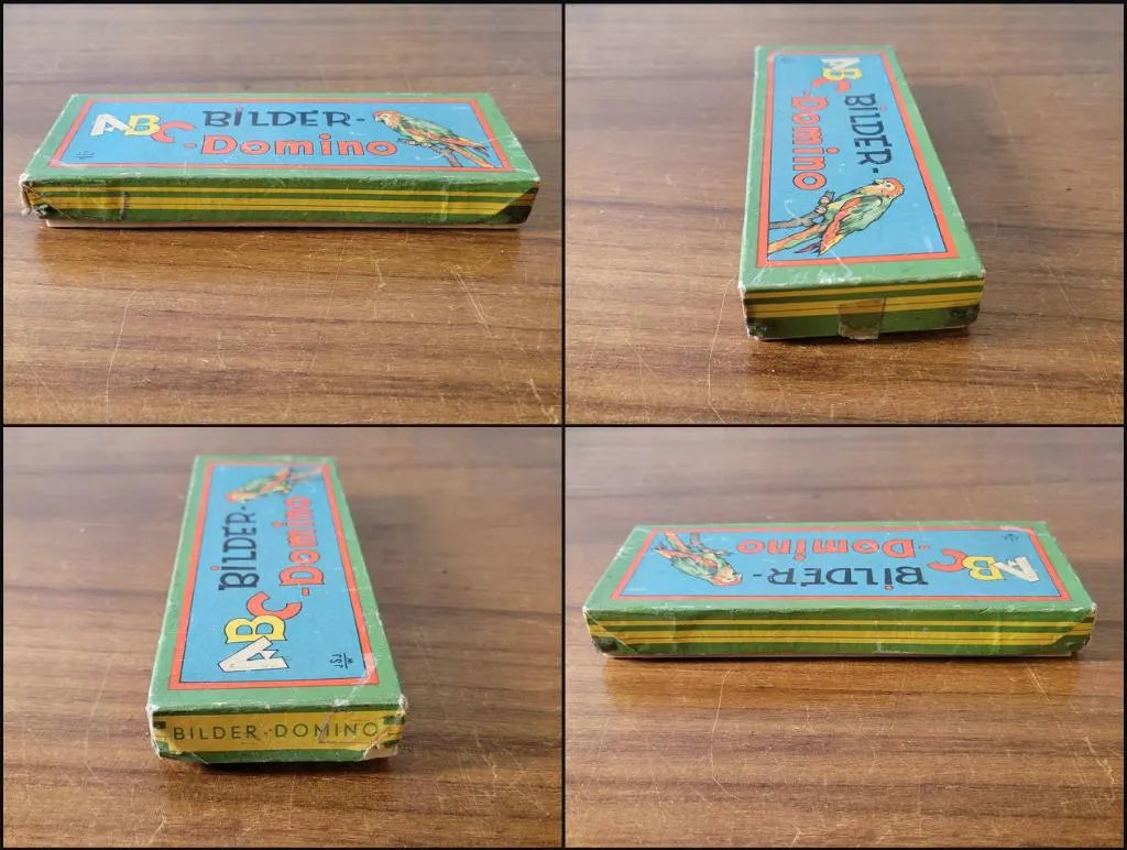 Two vintage sets of Bild, and Bilder Domino 24 piece picture dominoes