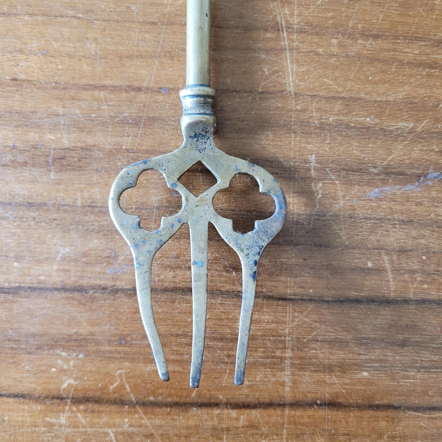 Antique brass 'Bonzo the Dog' long handled toasting fork