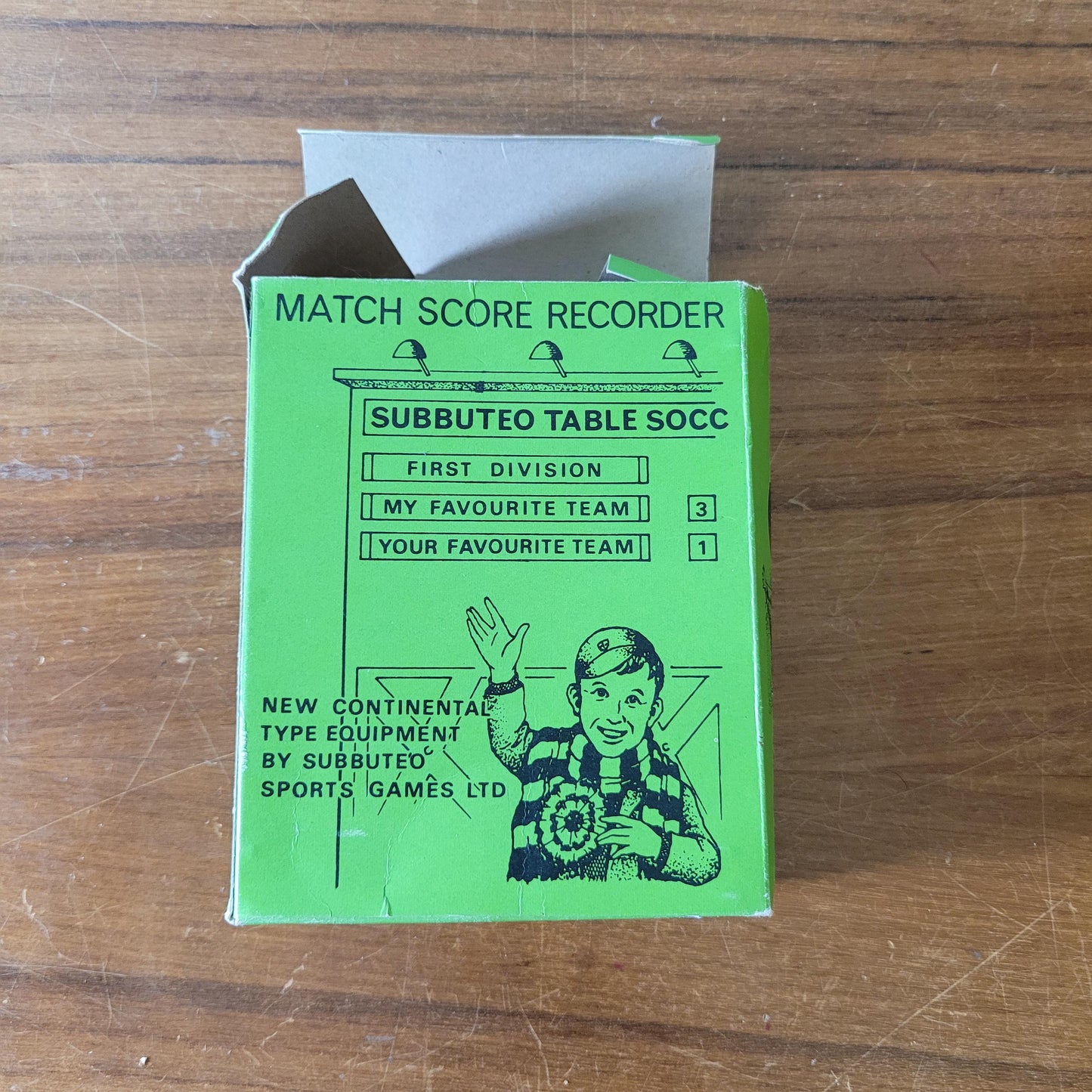 1960s/70s Subbuteo International Rugby 'Z' match score recorder