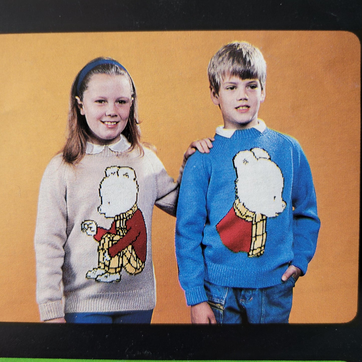 1988 five Intarsia knitting patterns by Gary Kennedy - Rupert