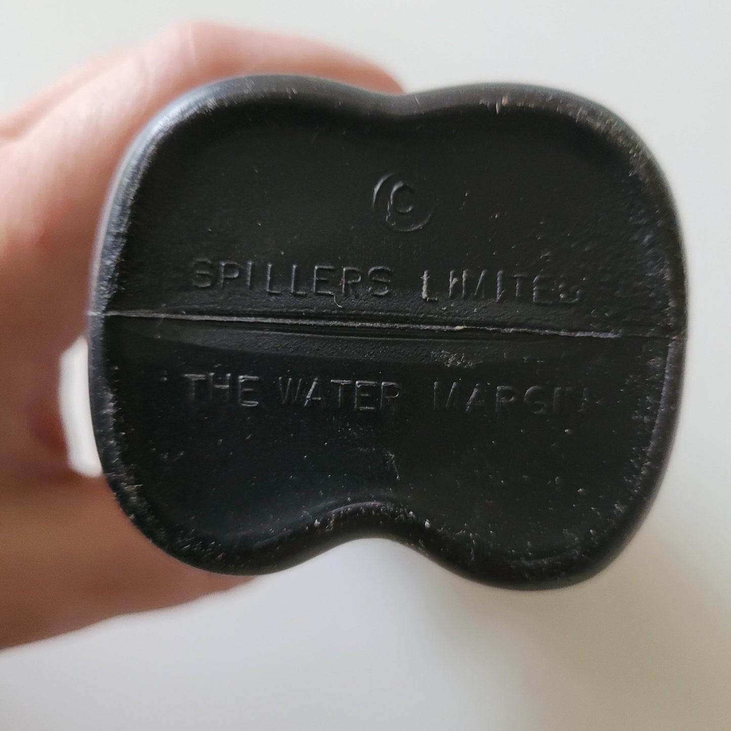 1970s The Water Margin for Spillers Limited Fred the Flour Grader sauce bottle