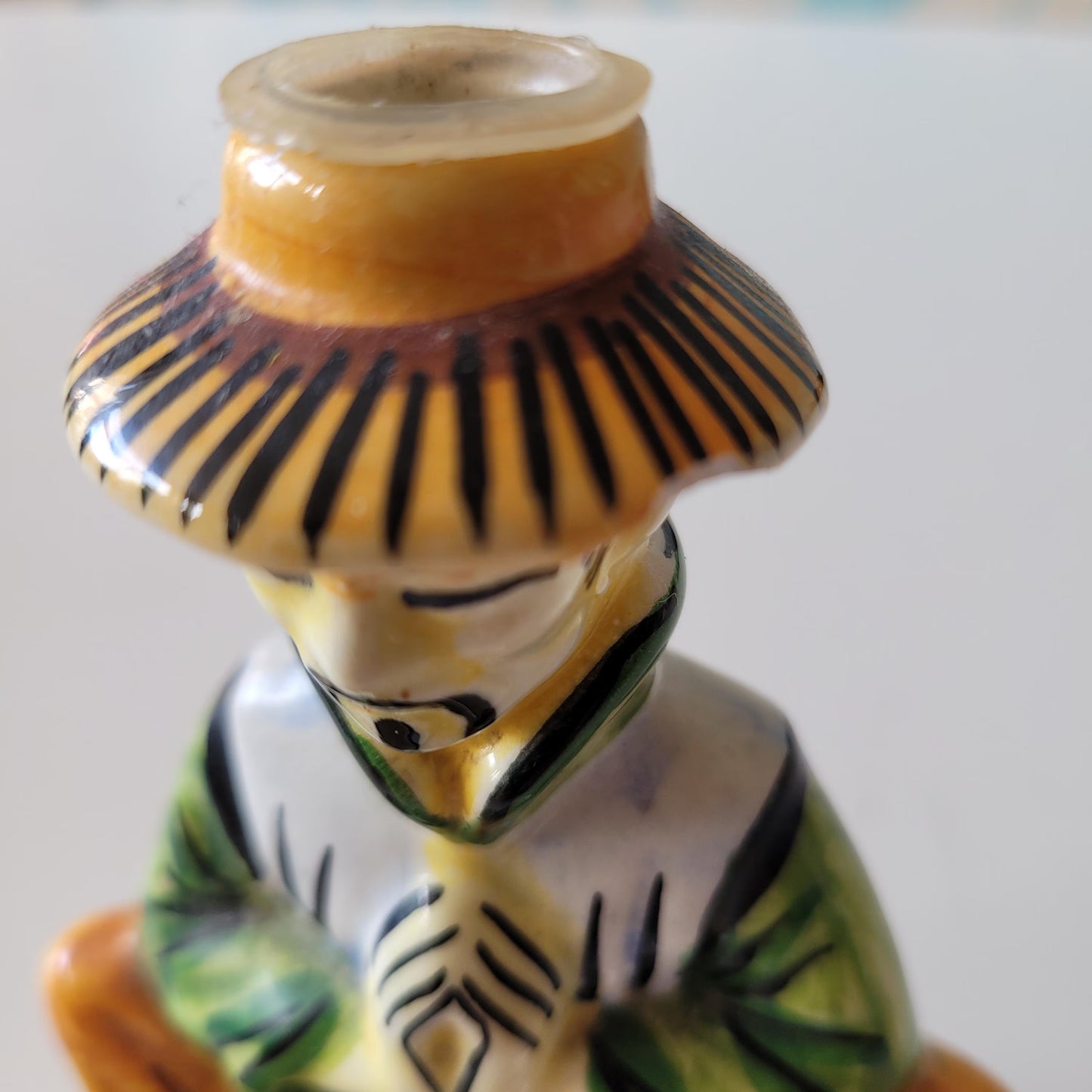 1970s Drioli miniature liquor bottle/decanter: Chinese trader