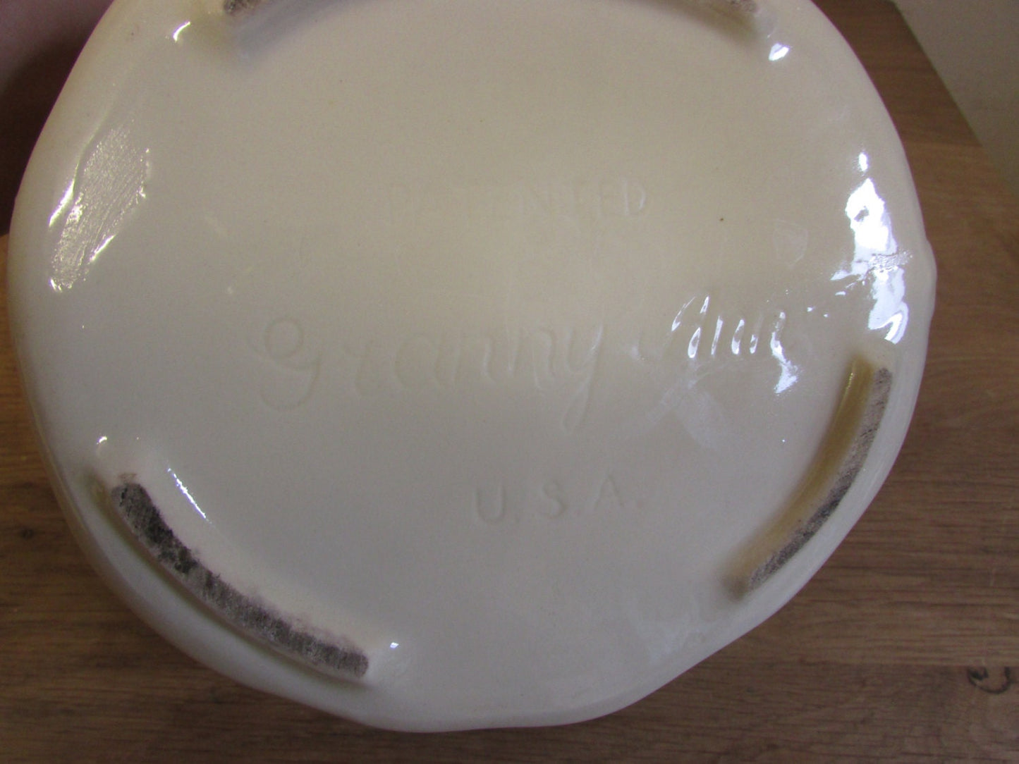 1940s Shawnee Pottery Granny Ann collectable ceramic teapot, made in USA
