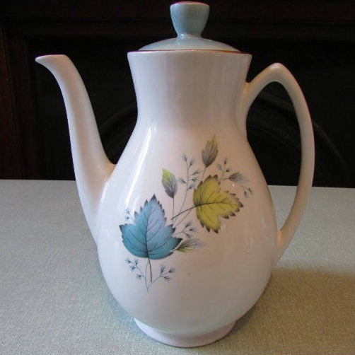 Vintage Grindley England Broadhurst Bros Burslem satin white & ivy leaf patterned tea-set