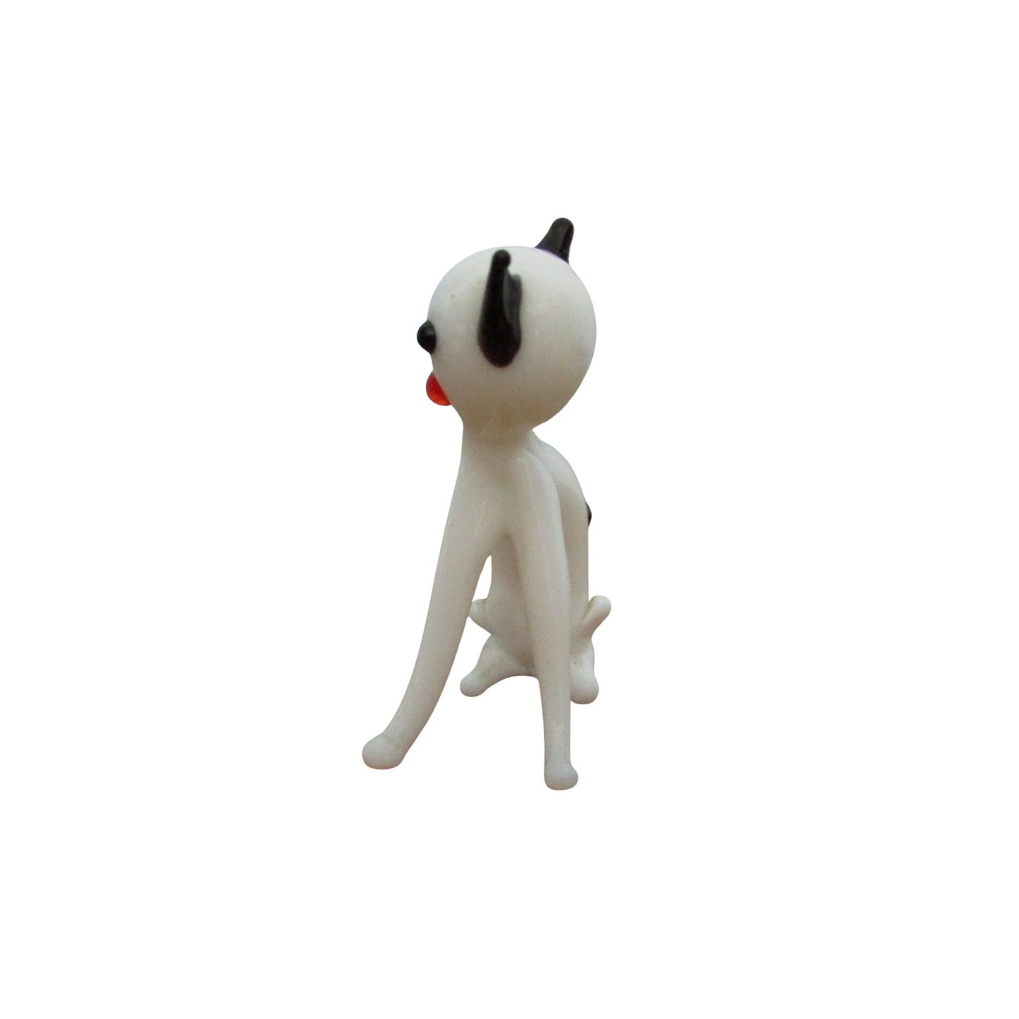 Mid-century Murano-style blown glass cat ornament