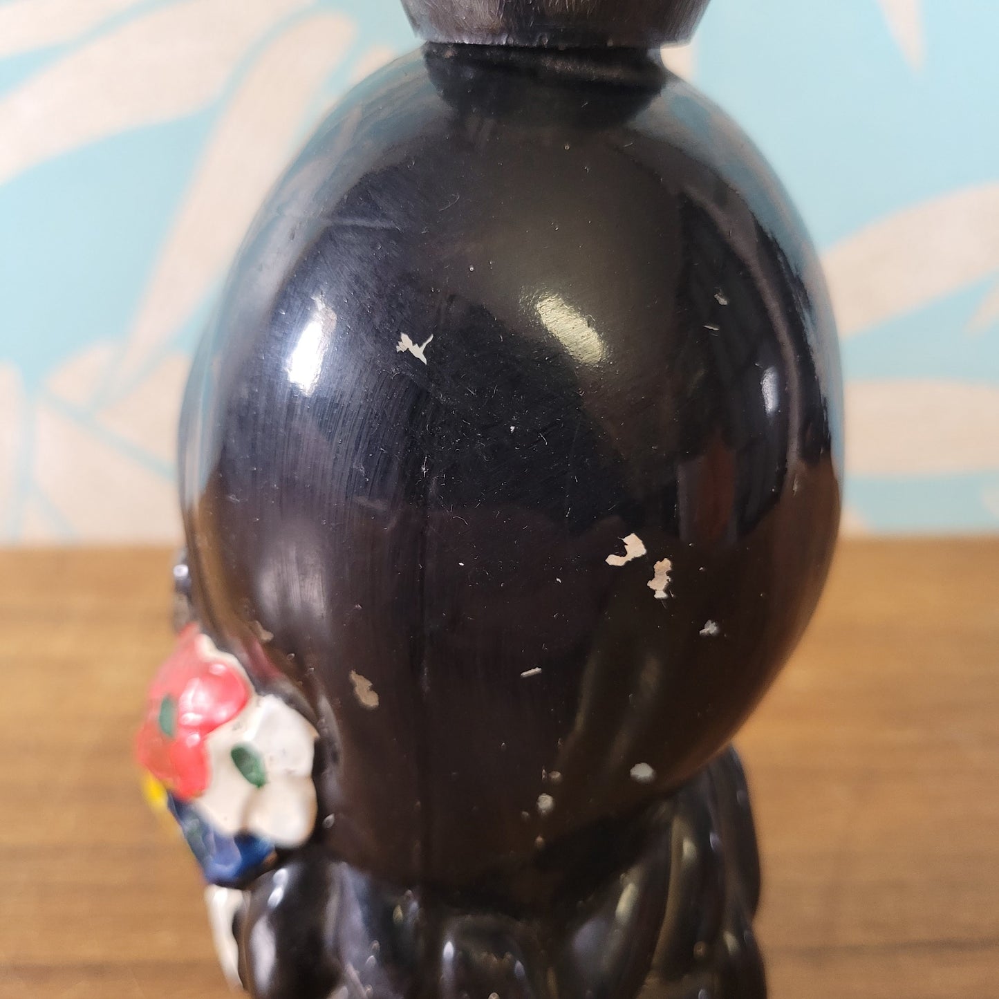 1960s Spanish Senorita head-shaped liquor bottle/decanter