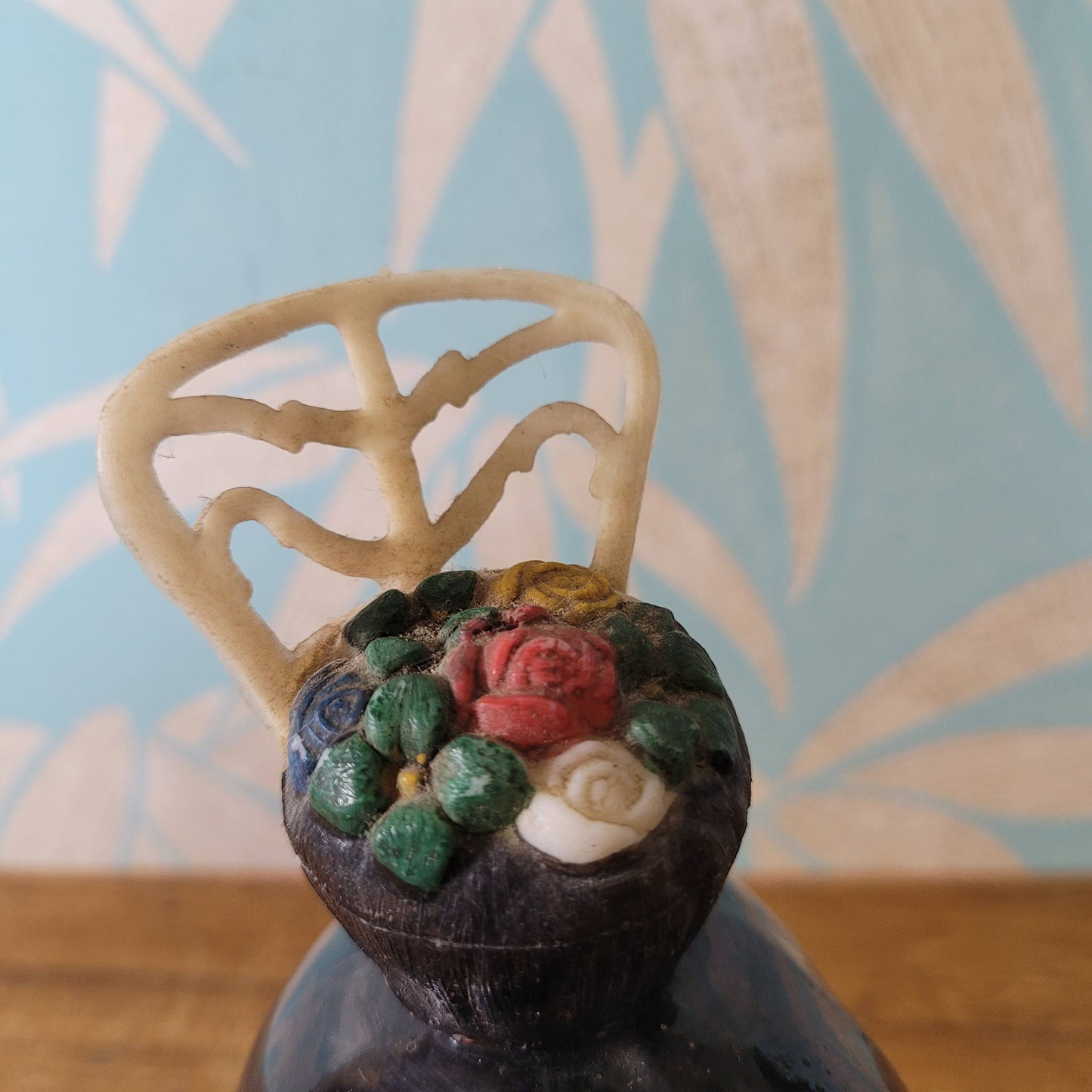 1960s Spanish Senorita head-shaped liquor bottle/decanter