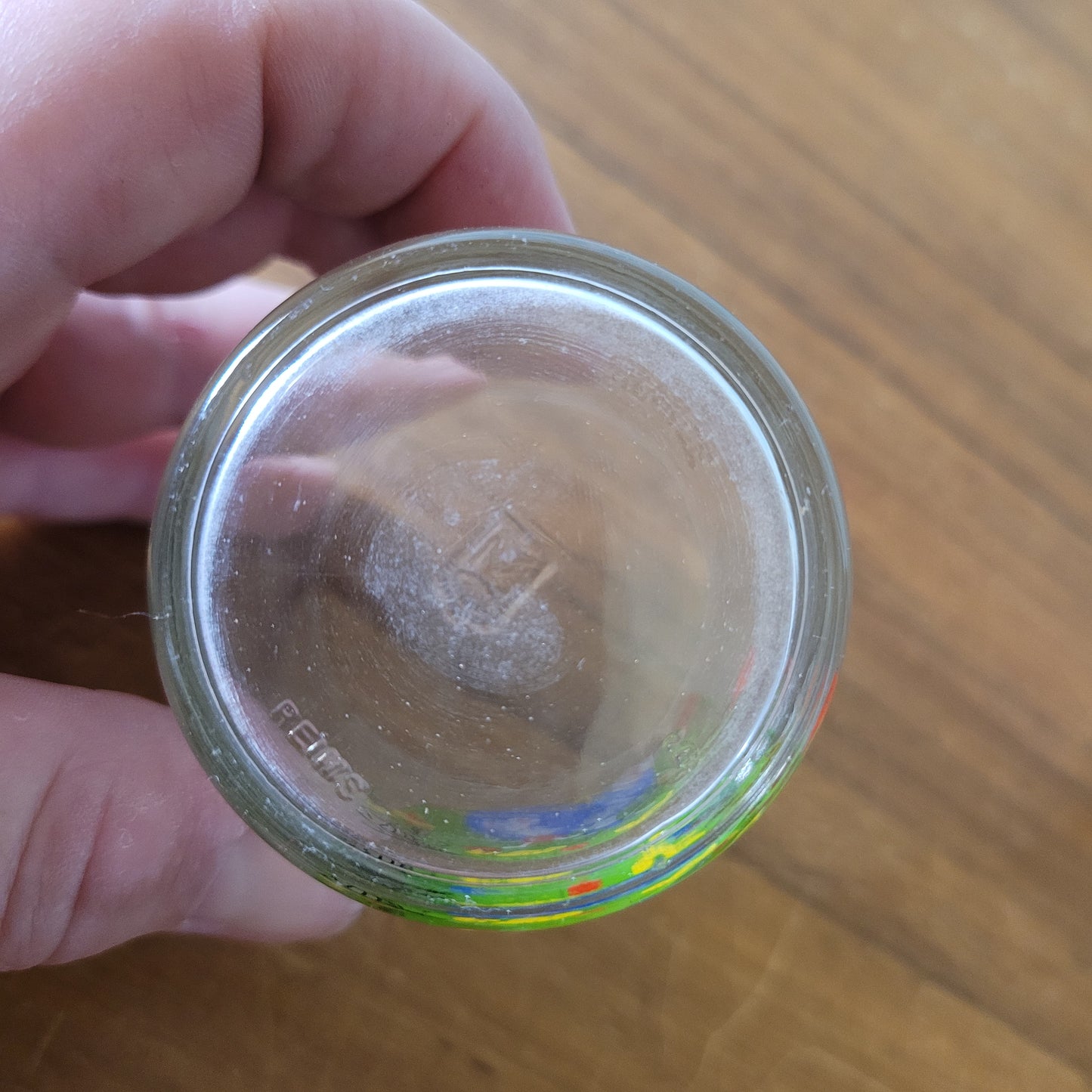 Set of six vintage Reims, France whimsical animal themed whiskey glasses