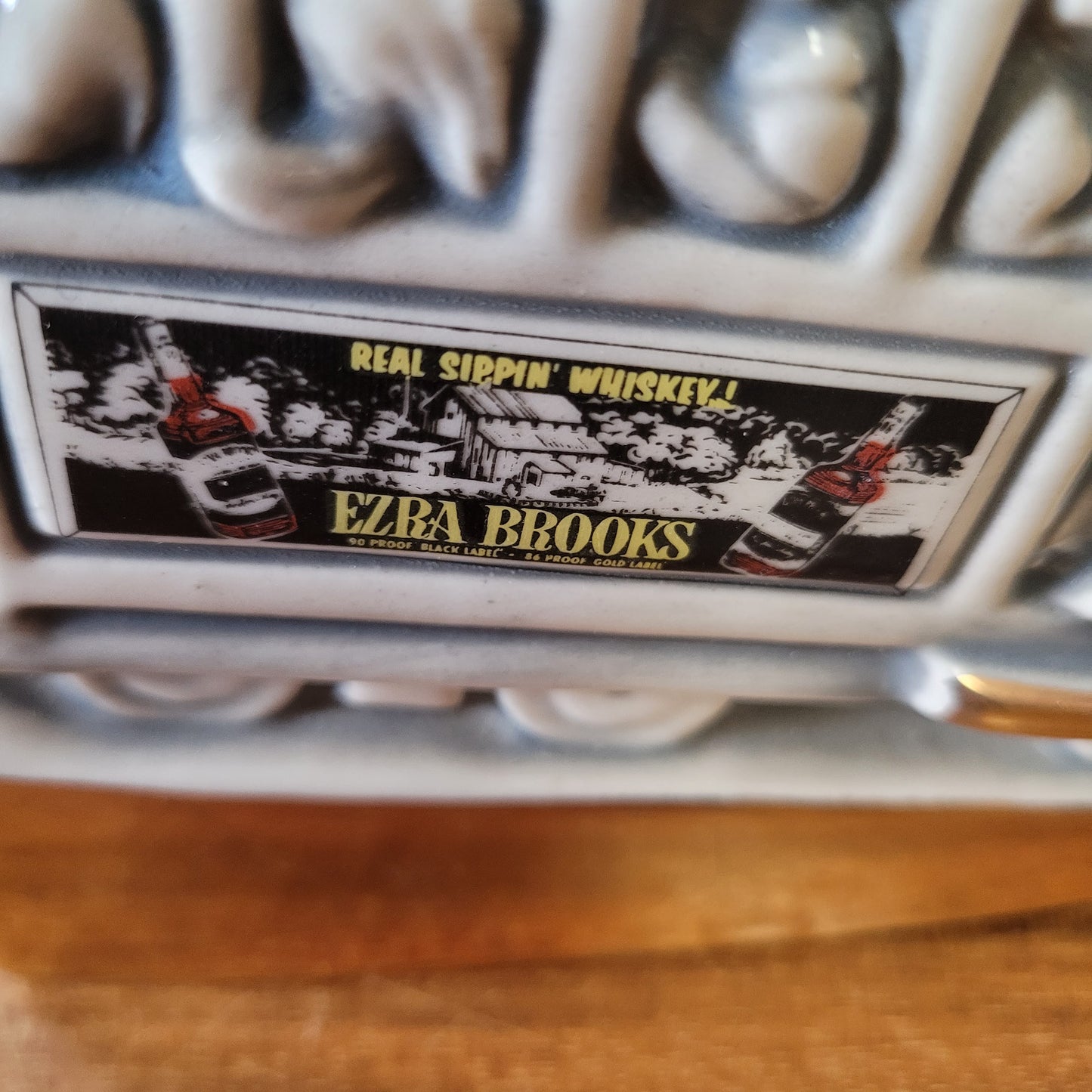 1968 Ezra Brooks San Francisco street car/tram ceramic whiskey decanter