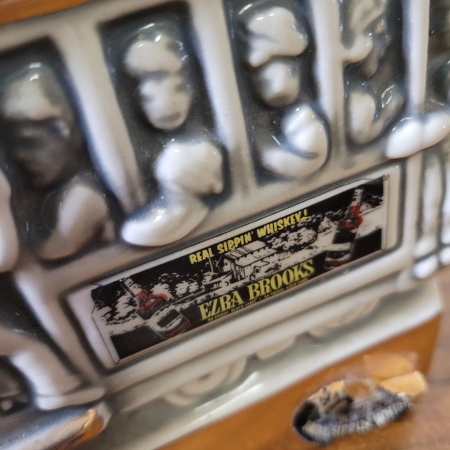 1968 Ezra Brooks San Francisco street car/tram ceramic whiskey decanter