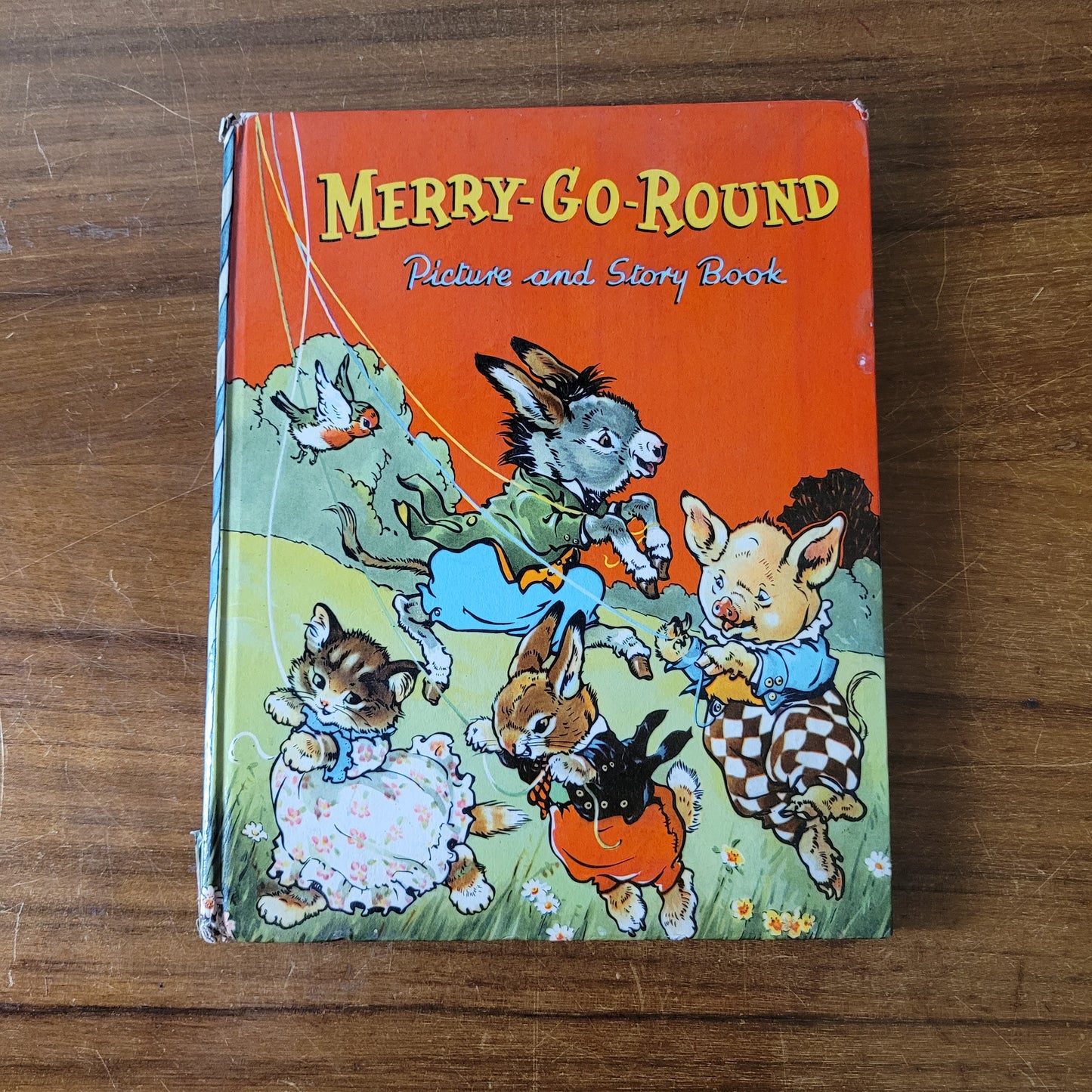 Merry-Go-Round, picture and story book, by Mabel & Lily Dean (Hardback, 1949)