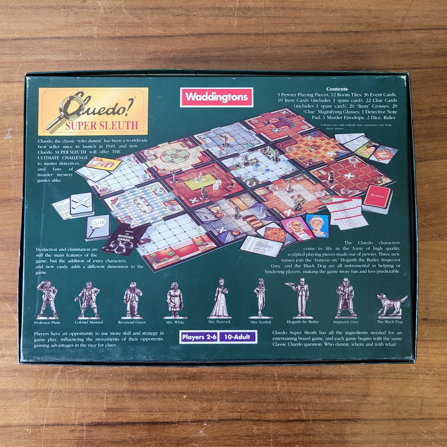 1995 Waddingtons Cluedo Super Sleuth board game (complete)