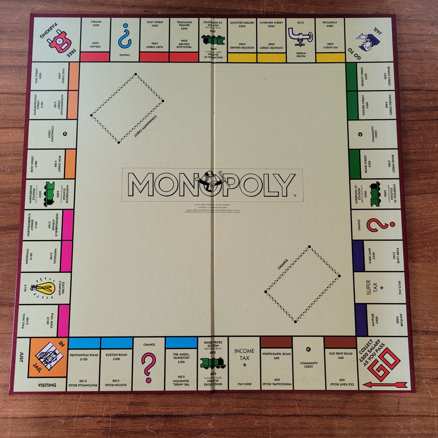 1993 Waddingtons Monopoly the property trading board game (complete)