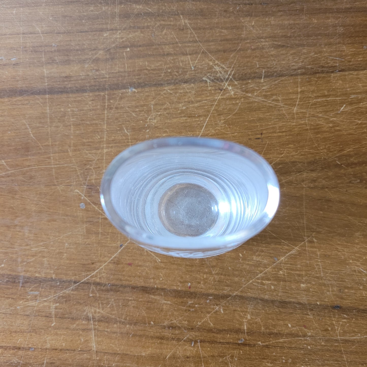 Vintage Stuart Strathearn, Scotland honeysuckle etched glass bud vase