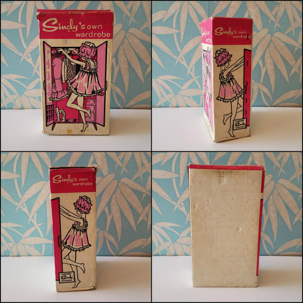 1960s Sindy's Own Wardrobe, a genuine Sindy accessory, complete with Tressy, and Sindy doll clothing & accessories