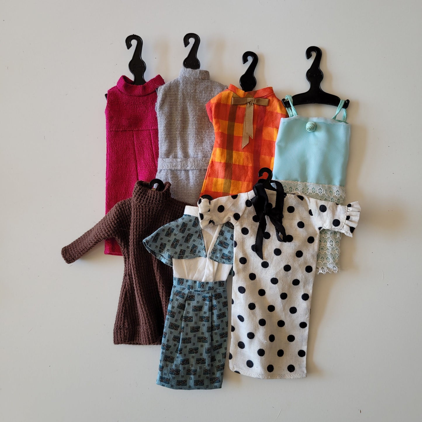 1960s Sindy's Own Wardrobe, a genuine Sindy accessory, complete with Tressy, and Sindy doll clothing & accessories